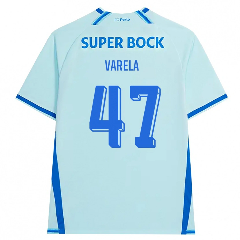 Danxenキッズカルドーソ・バレラ#47ライトシアン ブルーサードユニフォームシャツ2026/27ジャージーユニフォーム