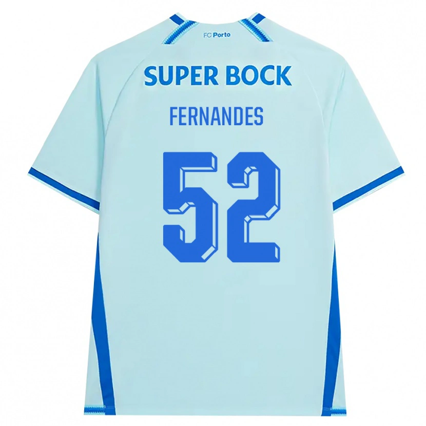 Danxenキッズマルティム・フェルナンデス#52ライトシアン ブルーサードユニフォームシャツ2026/27ジャージーユニフォーム