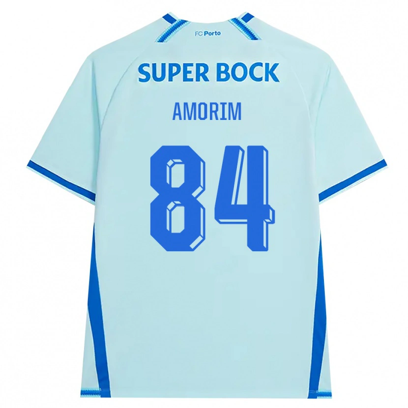 DanxenキッズBeatriz Amorim#84ライトシアン ブルーサードユニフォームシャツ2026/27ジャージーユニフォーム