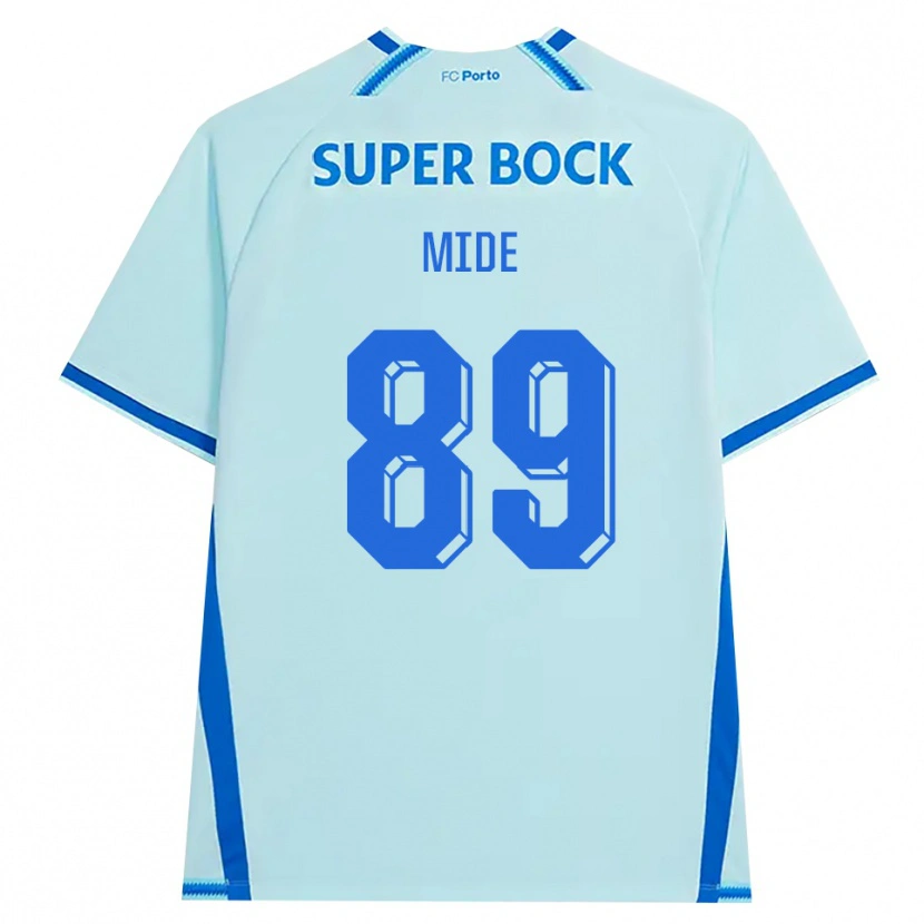 DanxenキッズMateus Mide#89ライトシアン ブルーサードユニフォームシャツ2026/27ジャージーユニフォーム