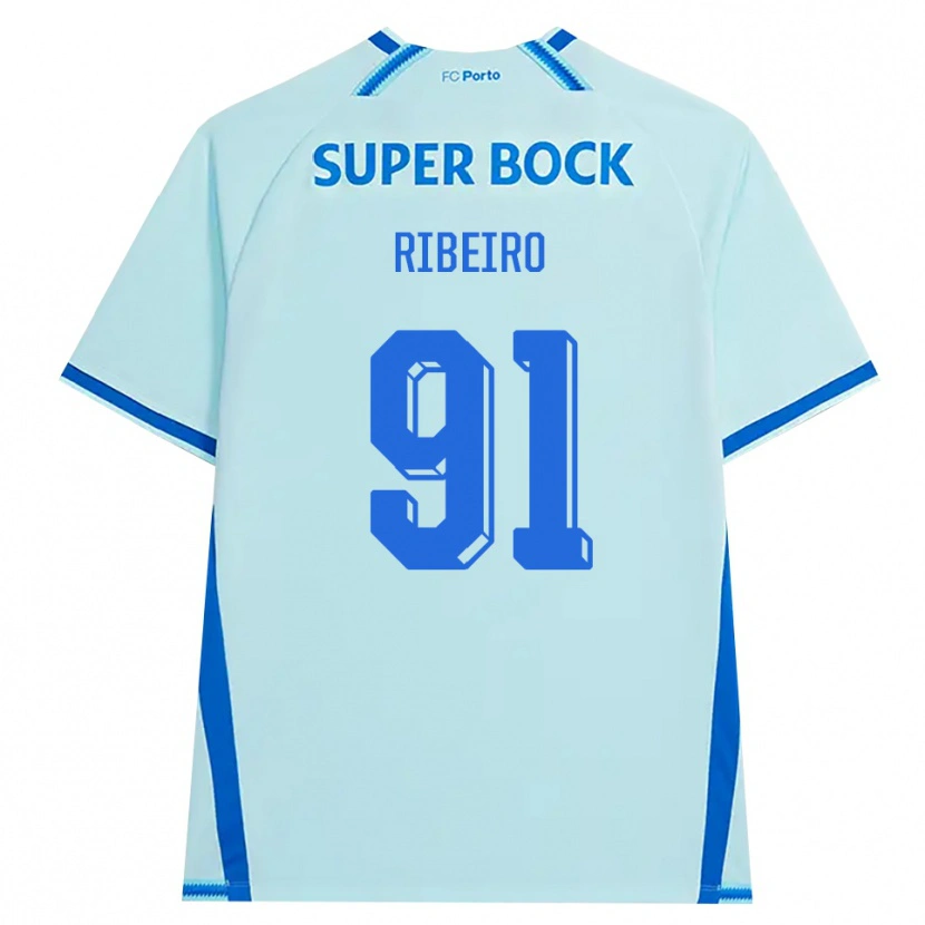 Danxenキッズゴンサロ・リベイロ#91ライトシアン ブルーサードユニフォームシャツ2026/27ジャージーユニフォーム