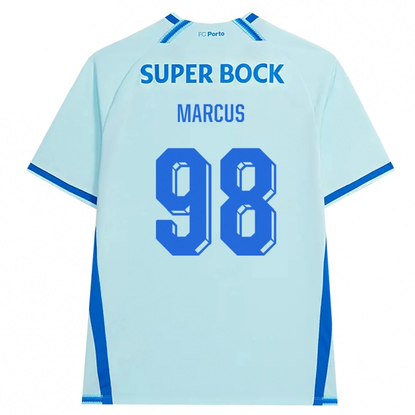 Danxenキッズエイブラハム・マーカス#98ライトシアン ブルーサードユニフォームシャツ2026/27ジャージーユニフォーム