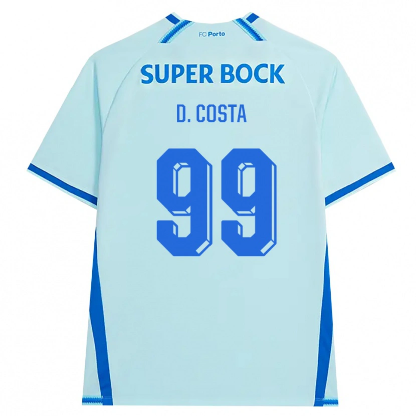 Danxenキッズディオゴ・コスタ#99ライトシアン ブルーサードユニフォームシャツ2026/27ジャージーユニフォーム