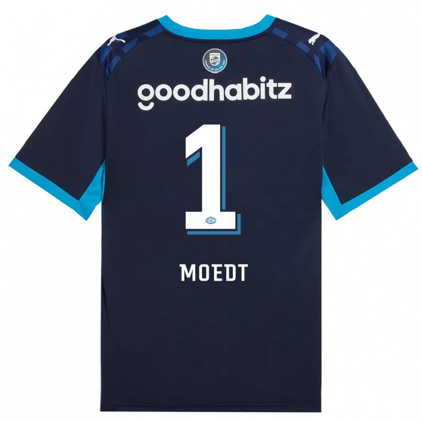 DanxenキッズEskil Moedt#1ドジャーブルー ロイヤルブルーサードユニフォームシャツ2026/27ジャージーユニフォーム
