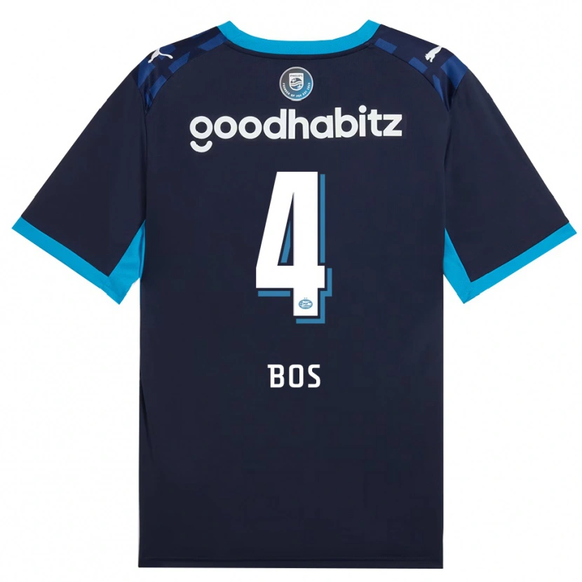 Danxenキッズフロリス・ボス#4ドジャーブルー ロイヤルブルーサードユニフォームシャツ2026/27ジャージーユニフォーム