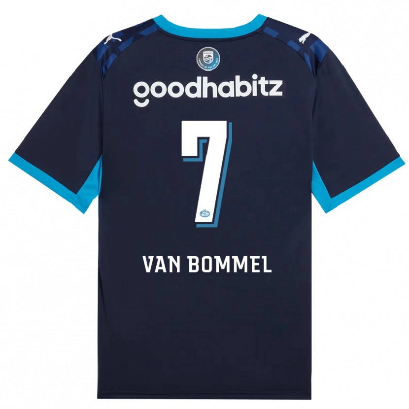 Danxenキッズルベン・ファン・ボメル#7ドジャーブルー ロイヤルブルーサードユニフォームシャツ2026/27ジャージーユニフォーム