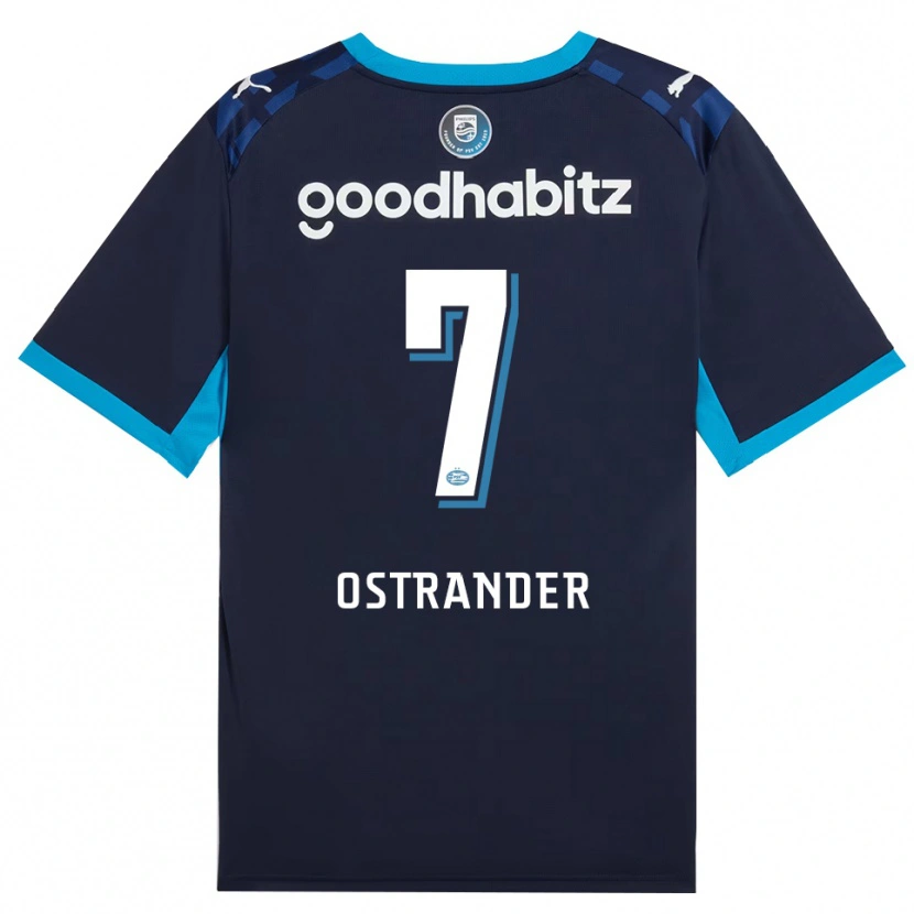 DanxenキッズWilliam Ostrander#7ドジャーブルー ロイヤルブルーサードユニフォームシャツ2026/27ジャージーユニフォーム