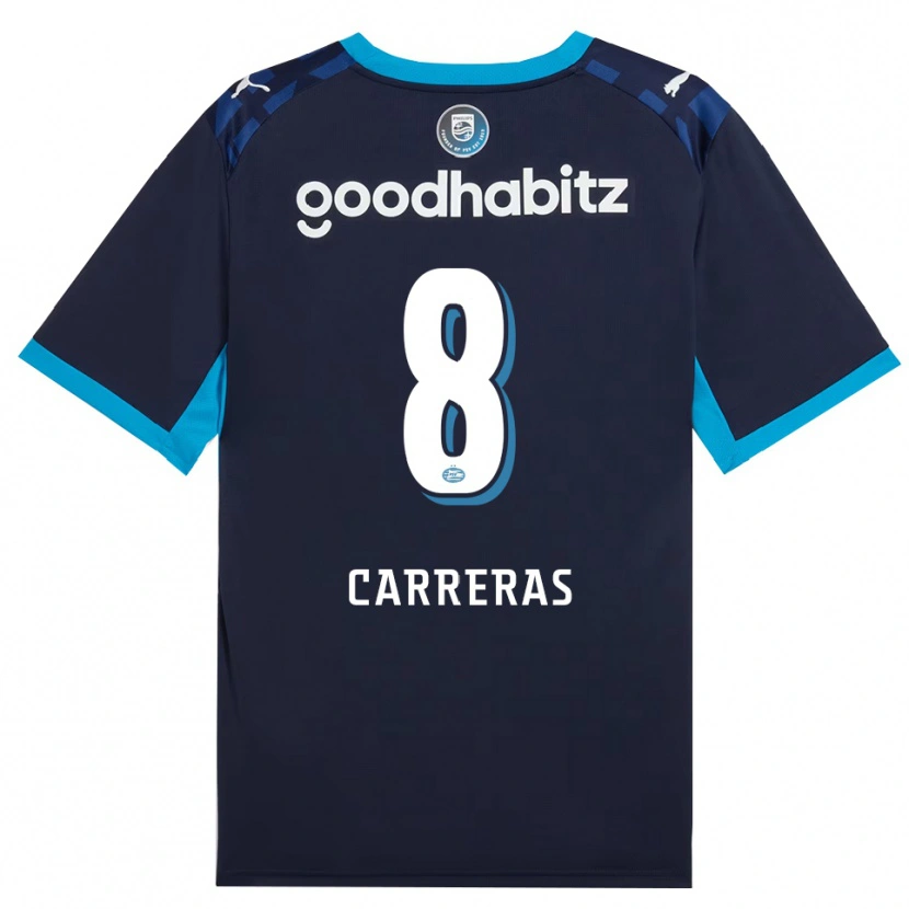 Danxenキッズジョージナ・カレーラス#8ドジャーブルー ロイヤルブルーサードユニフォームシャツ2026/27ジャージーユニフォーム