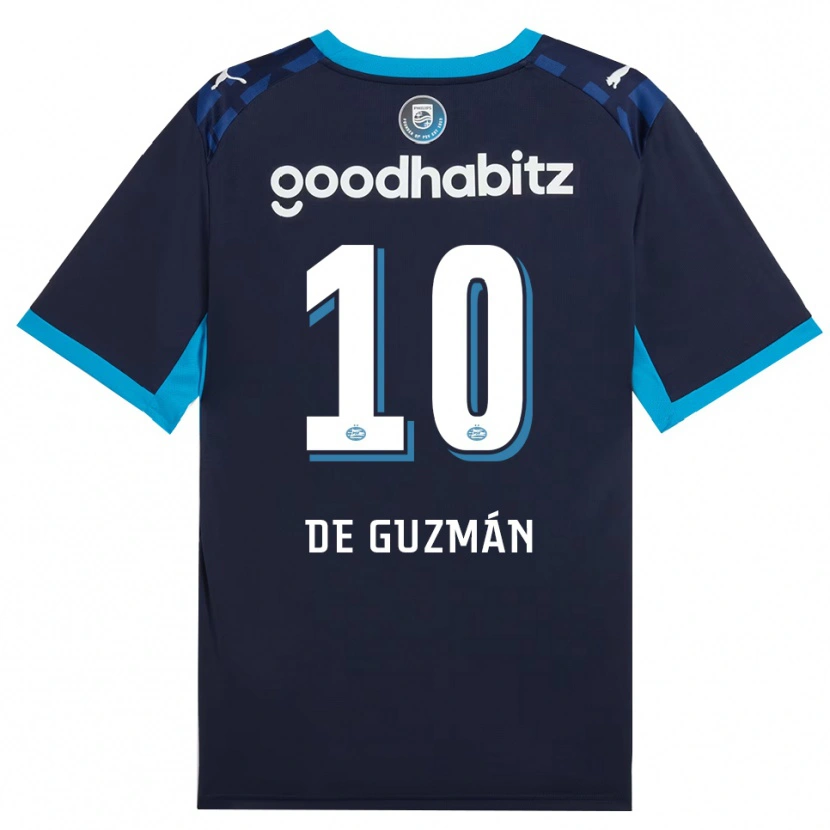 Danxenキッズジェイデン・ノア・デ・グスマン#10ドジャーブルー ロイヤルブルーサードユニフォームシャツ2026/27ジャージーユニフォーム