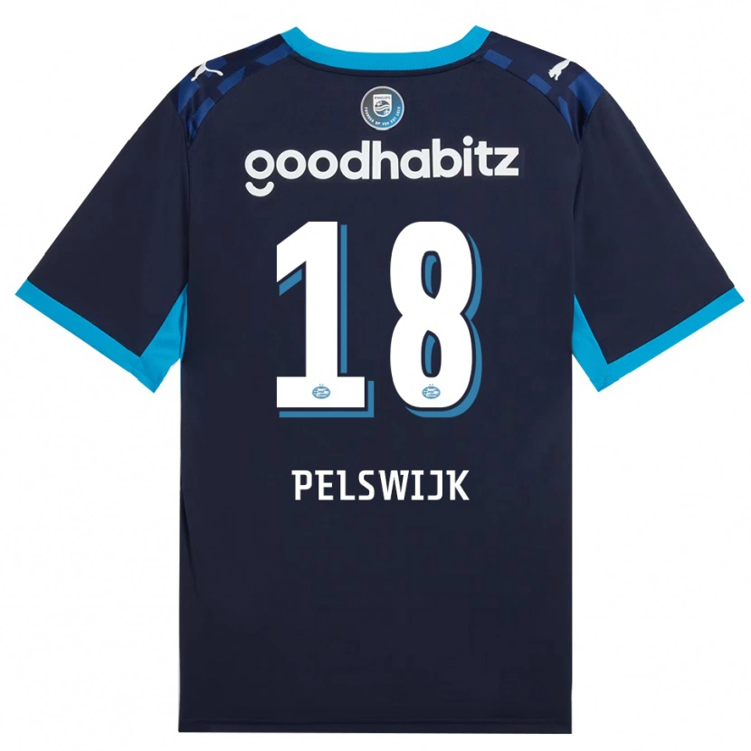 DanxenキッズXavinhjo Pelswijk#18ドジャーブルー ロイヤルブルーサードユニフォームシャツ2026/27ジャージーユニフォーム