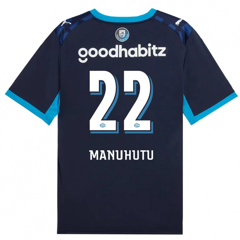 DanxenキッズRivas Manuhutu#22ドジャーブルー ロイヤルブルーサードユニフォームシャツ2026/27ジャージーユニフォーム