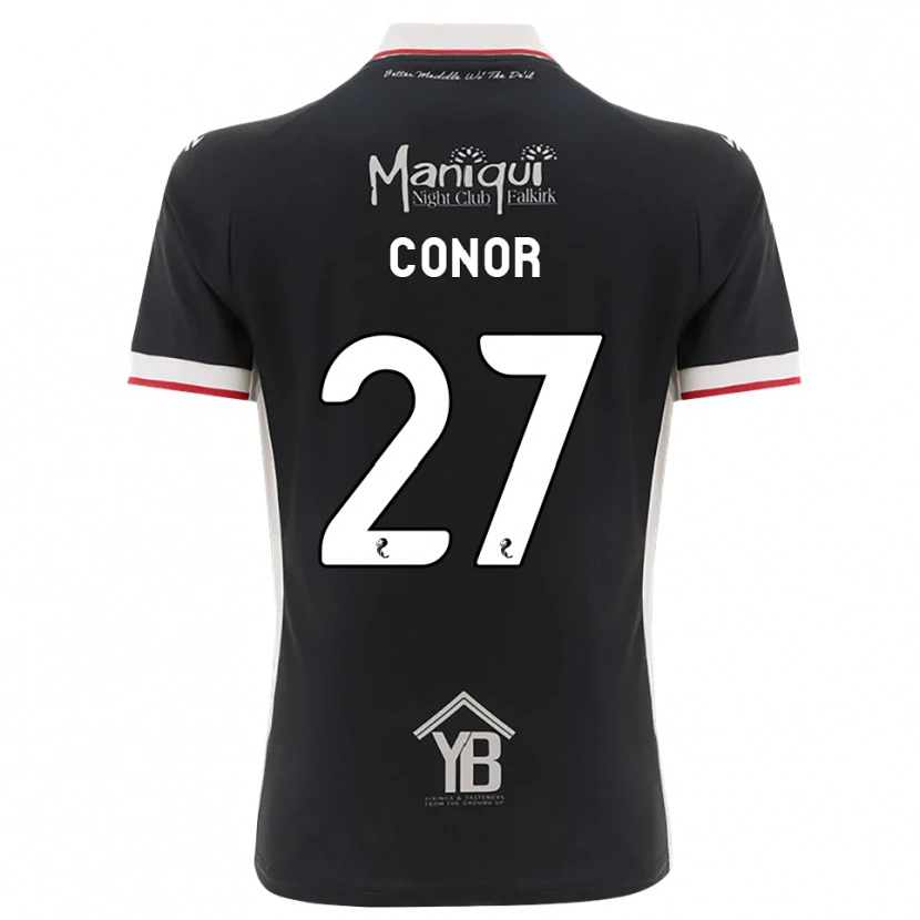 Danxenキッズコナー・マクロード#27黒白赤ホームシャツ2026/27ジャージーユニフォーム