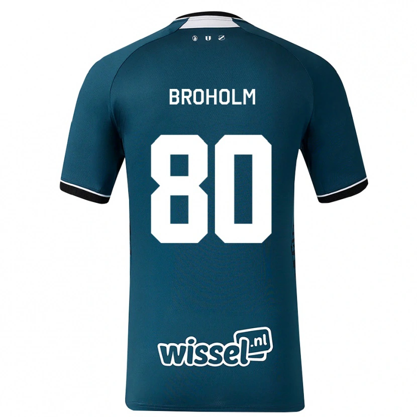 DanxenキッズMarius Broholm#80ダークスレートグレー ホワイトアウェイシャツ2026/27ジャージーユニフォーム