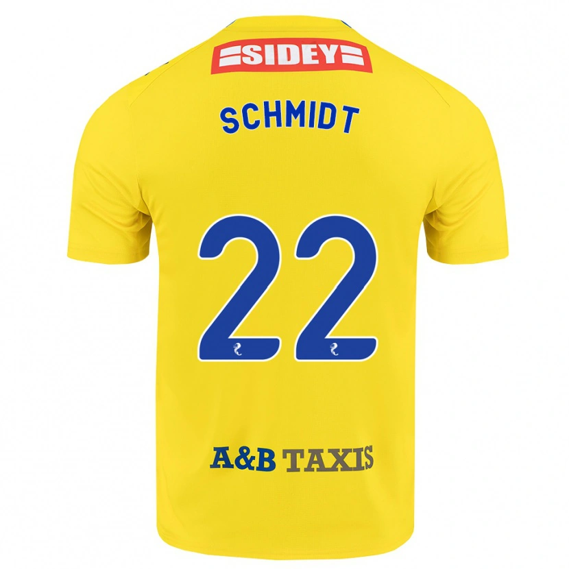 DanxenキッズDanny Schmidt#22黄 青 黒アウェイシャツ2026/27ジャージーユニフォーム