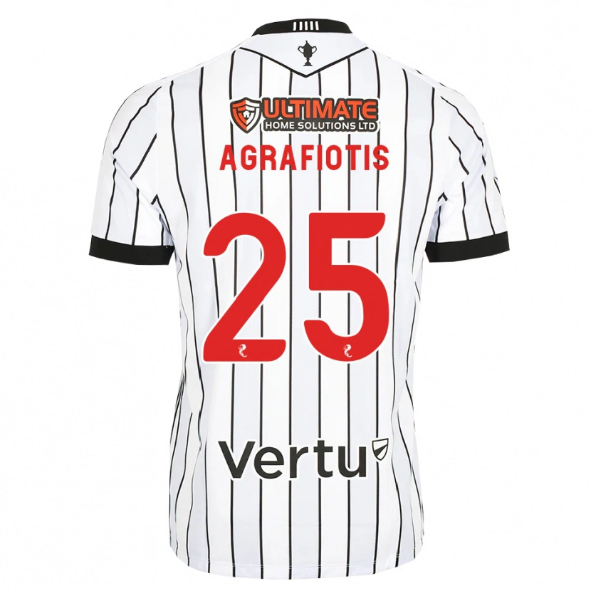 DanxenキッズNikolas Agrafiotis#25白黒赤ホームシャツ2026/27ジャージーユニフォーム