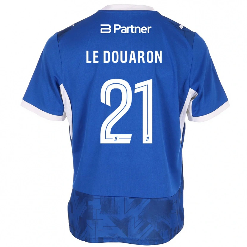DanxenキッズJérémy Le Douaron#21ミディアムブルー ホワイトホームシャツ2026/27ジャージーユニフォーム