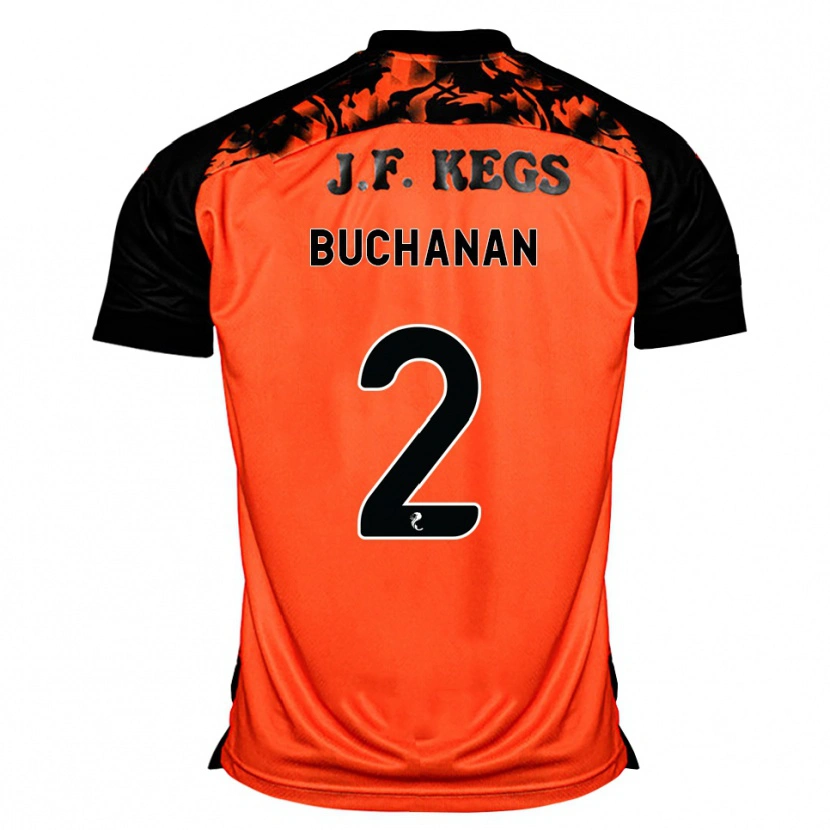 DanxenメンズMarcus Buchanan#2オレンジ黒白ホームシャツ2026/27ジャージーユニフォーム