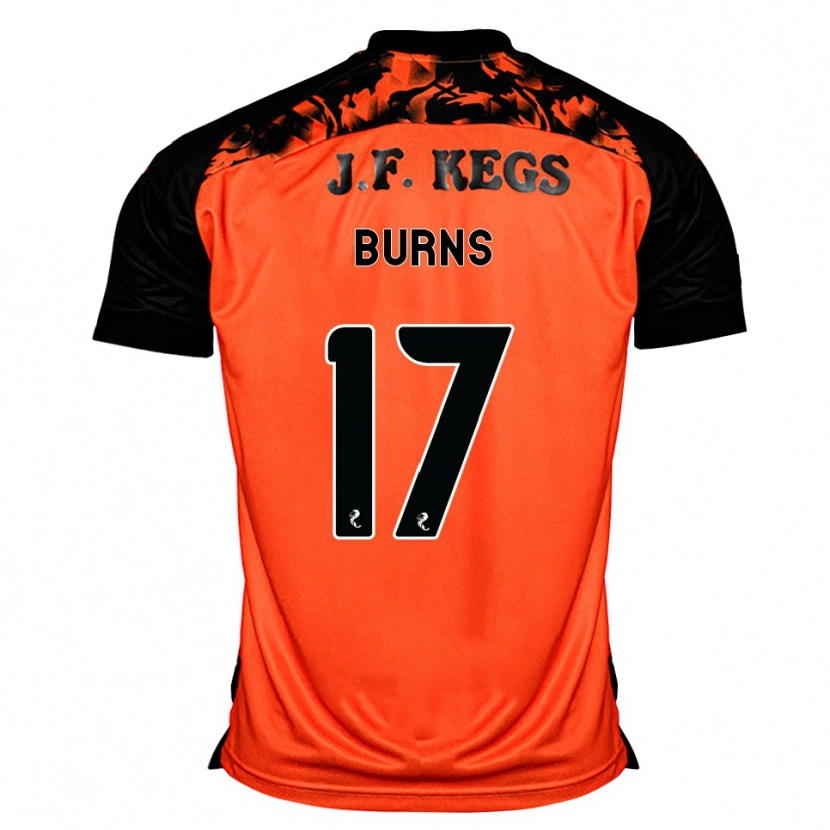DanxenメンズMegan Burns#17オレンジ黒白ホームシャツ2026/27ジャージーユニフォーム