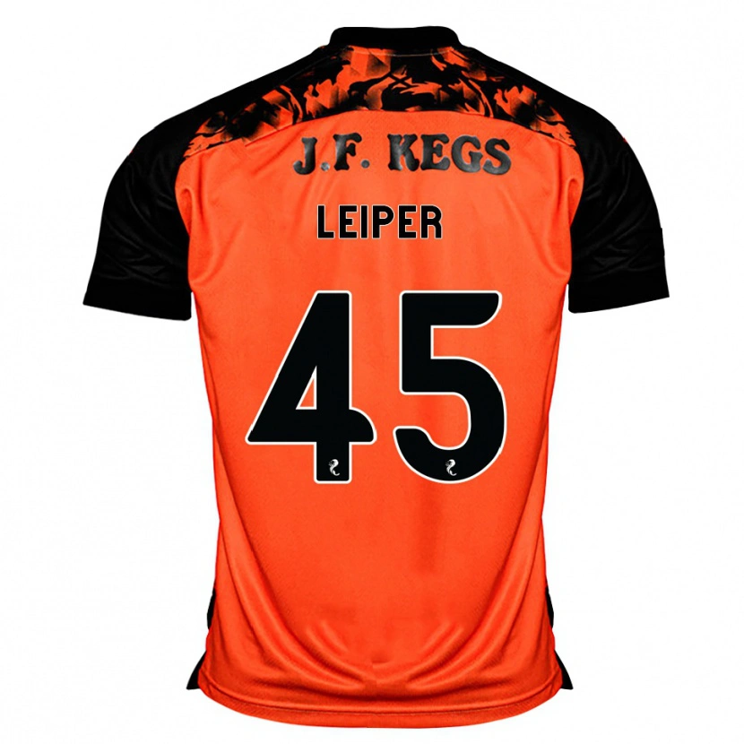 DanxenメンズCohen Leiper#45オレンジ黒白ホームシャツ2026/27ジャージーユニフォーム
