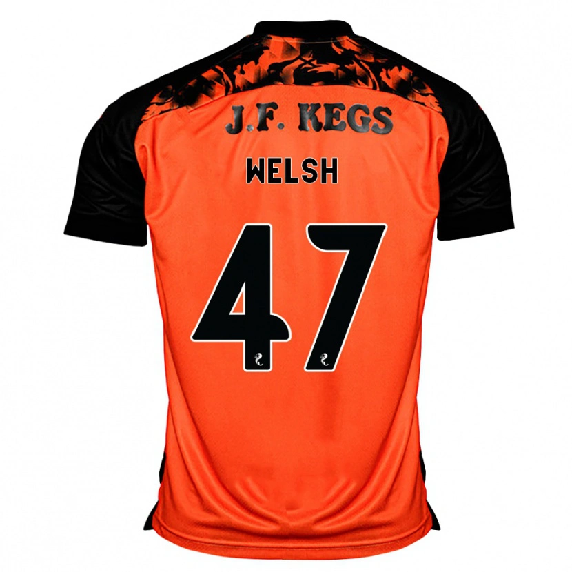 DanxenメンズHarry Welsh#47オレンジ黒白ホームシャツ2026/27ジャージーユニフォーム