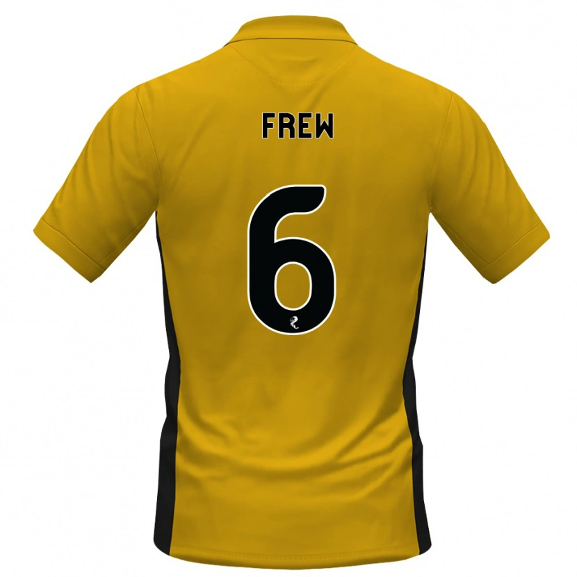 DanxenメンズNatasha Frew#6オレンジ黒ホームシャツ2026/27ジャージーユニフォーム