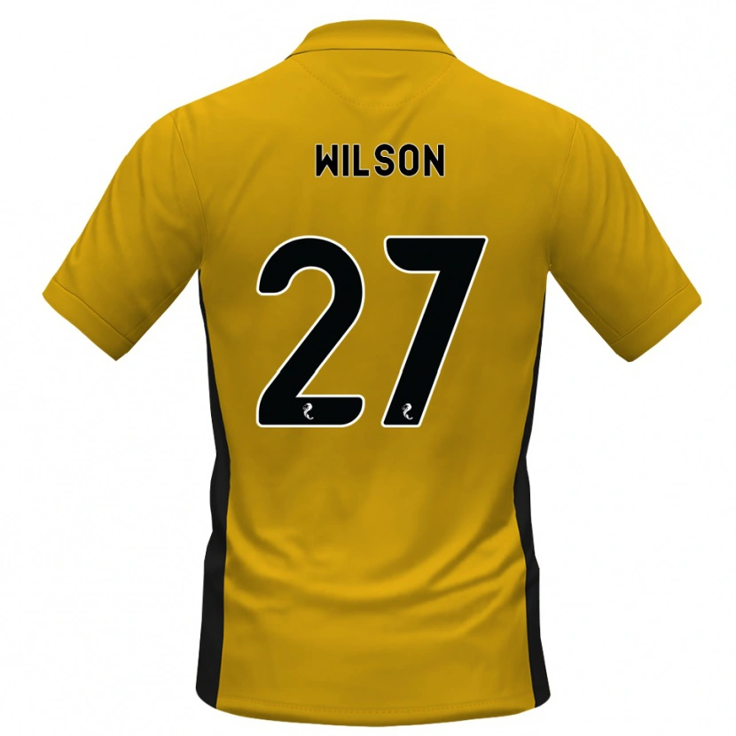 DanxenメンズDanny Wilson#27オレンジ黒ホームシャツ2026/27ジャージーユニフォーム