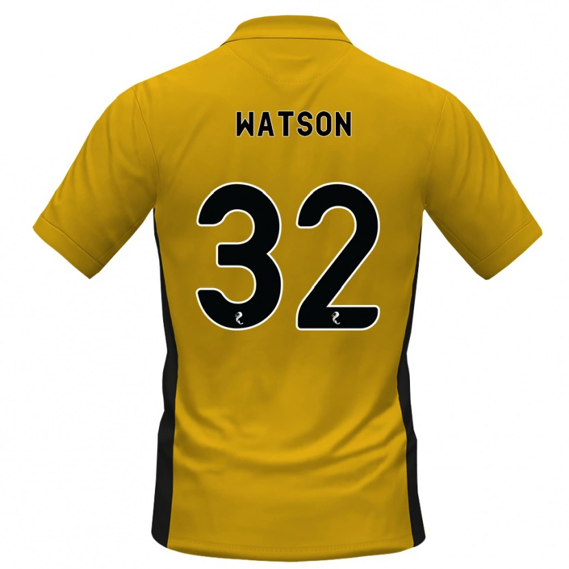 DanxenメンズAshley Watson#32オレンジ黒ホームシャツ2026/27ジャージーユニフォーム