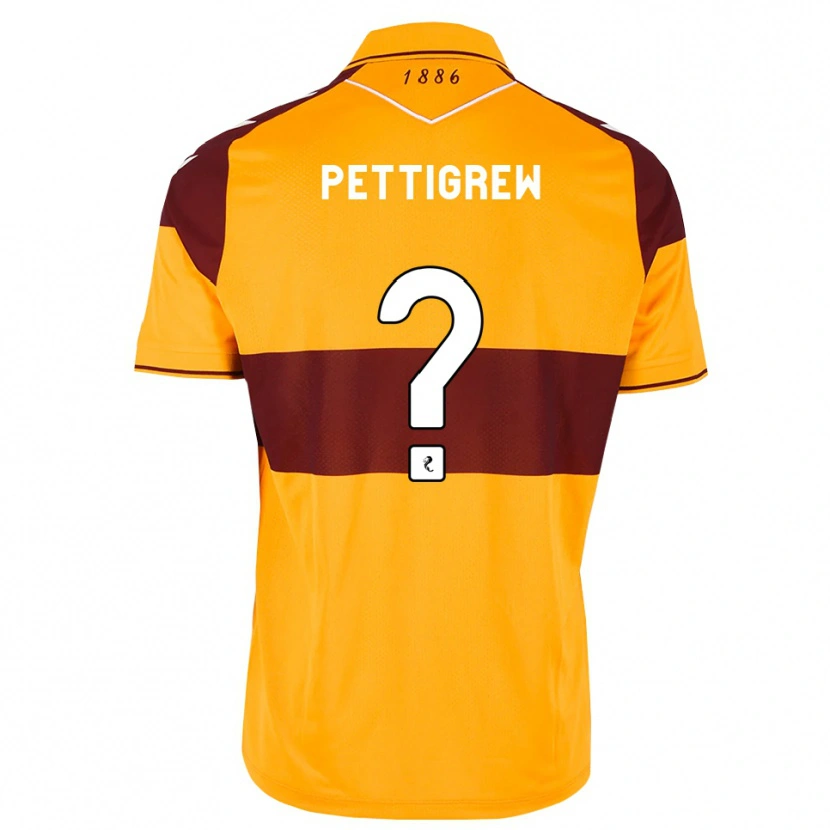 DanxenメンズMatthew Pettigrew#0マルーン オレンジホームシャツ2026/27ジャージーユニフォーム