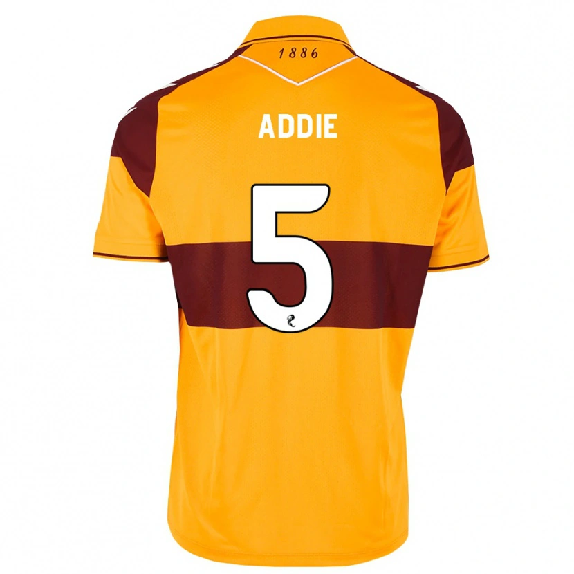 DanxenメンズJo Addie#5マルーン オレンジホームシャツ2026/27ジャージーユニフォーム
