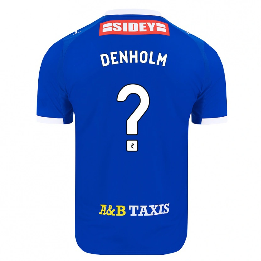 DanxenメンズBen Denholm#0青赤黄ホームシャツ2026/27ジャージーユニフォーム