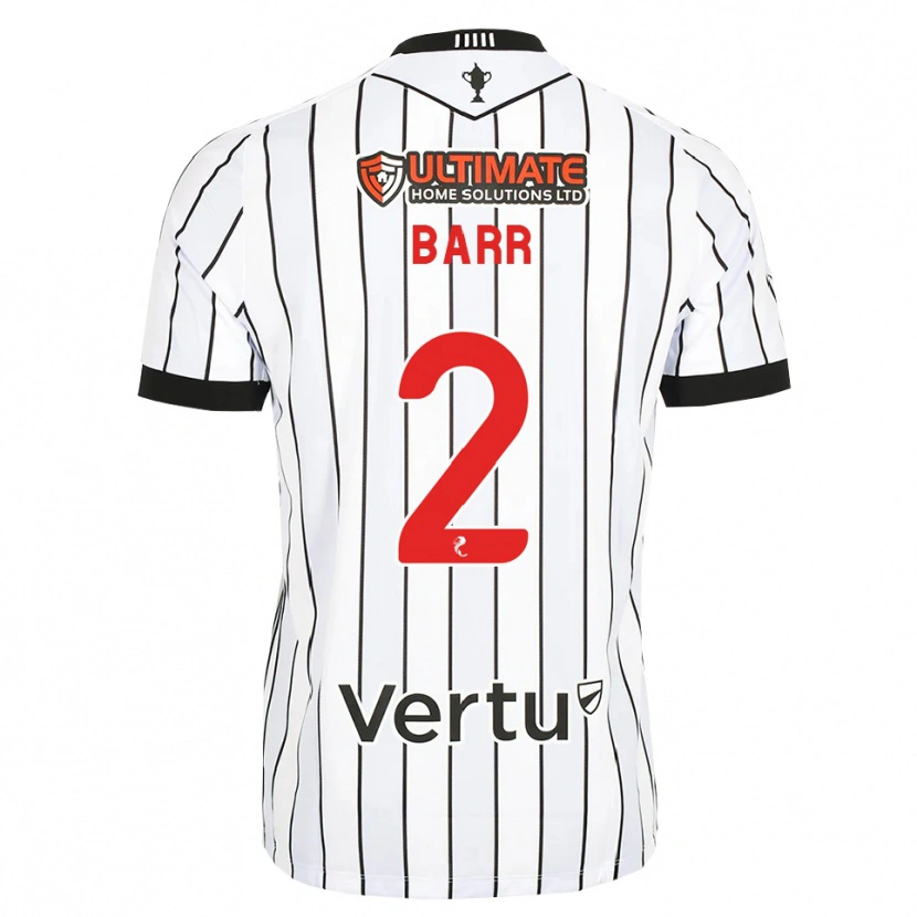 DanxenメンズJack Barr#2白黒赤ホームシャツ2026/27ジャージーユニフォーム