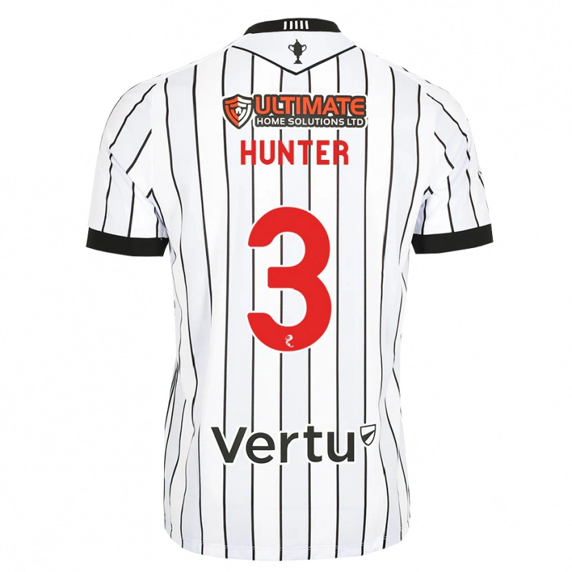 DanxenメンズLyle Hunter#3白黒赤ホームシャツ2026/27ジャージーユニフォーム
