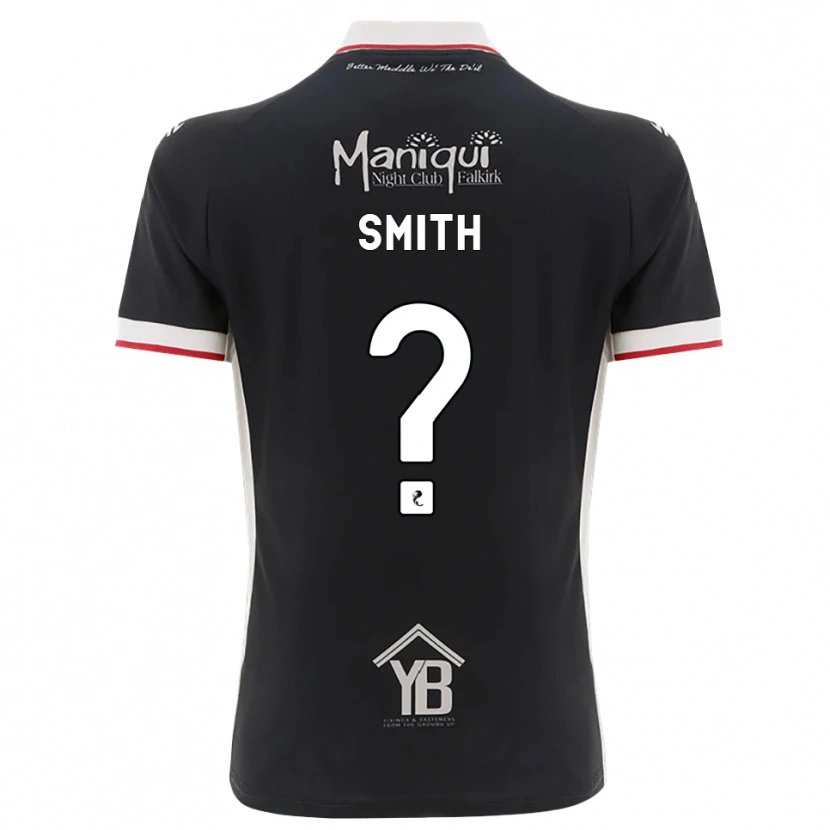 DanxenメンズMhairi Smith#0黒白赤ホームシャツ2026/27ジャージーユニフォーム