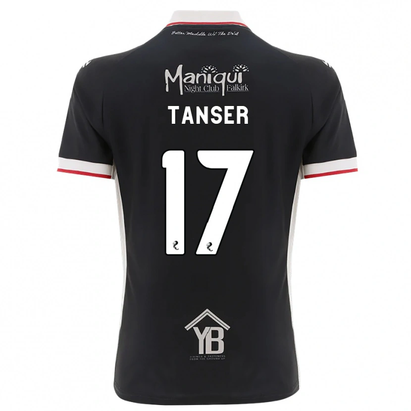 Danxenメンズスコット・タンサー#17黒白赤ホームシャツ2026/27ジャージーユニフォーム