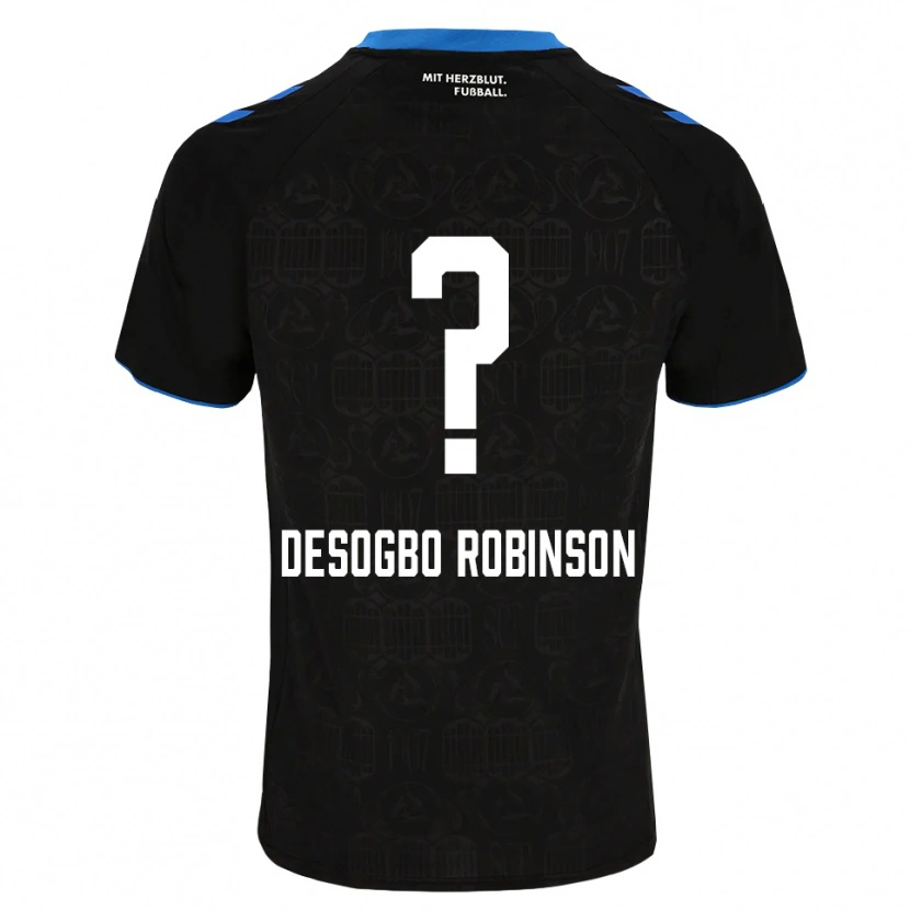 DanxenメンズJermaine Desogbo Robinson#0ブラック ホワイト レッドホームシャツ2026/27ジャージーユニフォーム
