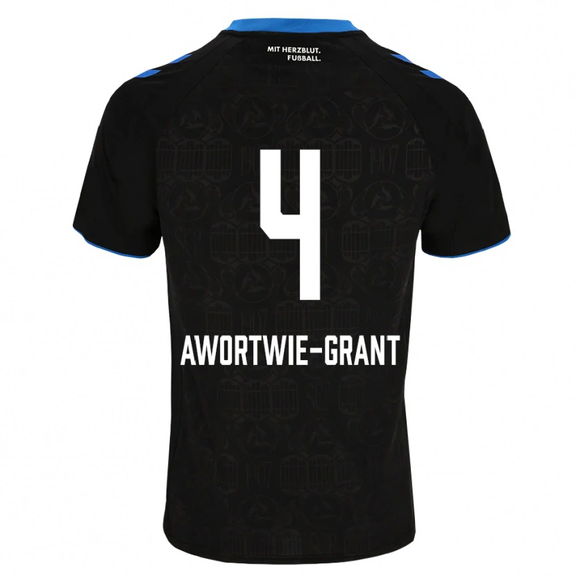 DanxenメンズNyamekye Awortwie-Grant#4ブラック ホワイト レッドホームシャツ2026/27ジャージーユニフォーム