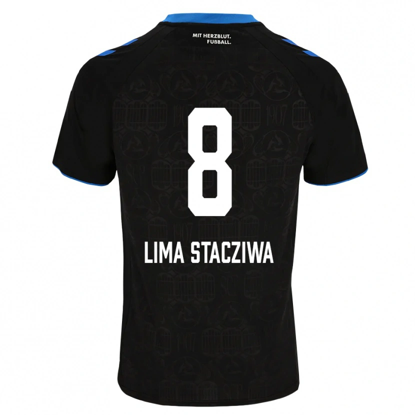 DanxenメンズNeo Lima Stacziwa#8ブラック ホワイト レッドホームシャツ2026/27ジャージーユニフォーム