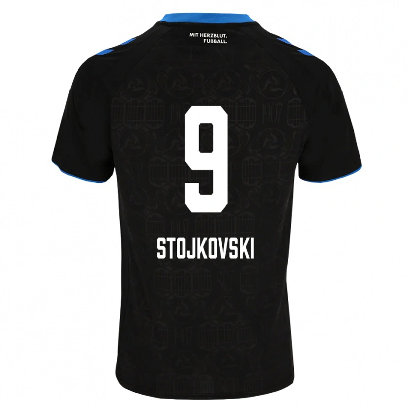 DanxenメンズJakov Stojkovski#9ブラック ホワイト レッドホームシャツ2026/27ジャージーユニフォーム