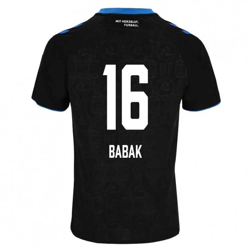 DanxenメンズFedir Babak#16ブラック ホワイト レッドホームシャツ2026/27ジャージーユニフォーム