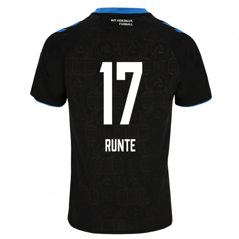 DanxenメンズMarlon Runte#17ブラック ホワイト レッドホームシャツ2026/27ジャージーユニフォーム