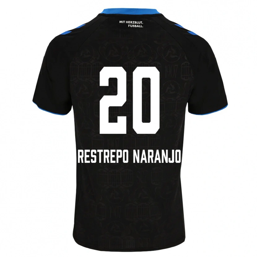 DanxenメンズPedro Restrepo Naranjo#20ブラック ホワイト レッドホームシャツ2026/27ジャージーユニフォーム