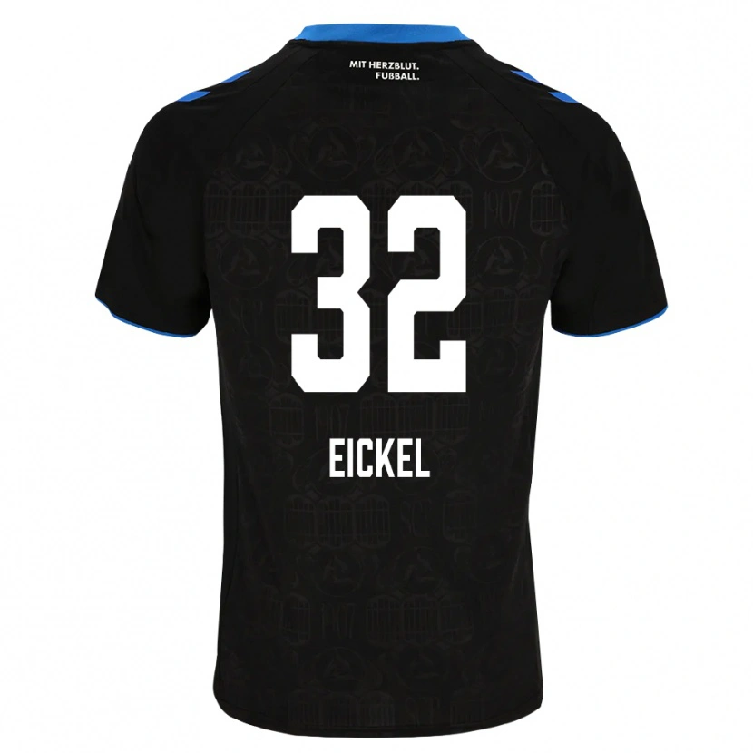 DanxenメンズLasse Eickel#32ブラック ホワイト レッドホームシャツ2026/27ジャージーユニフォーム