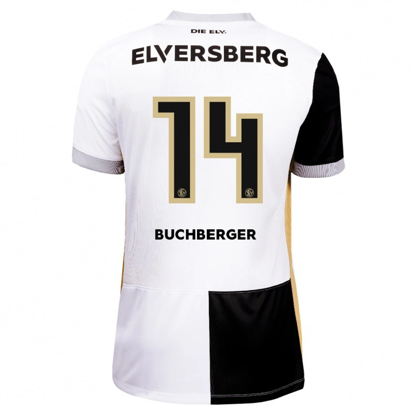 DanxenメンズJonas Buchberger#14ブラック ホワイト ブラウンホームシャツ2026/27ジャージーユニフォーム