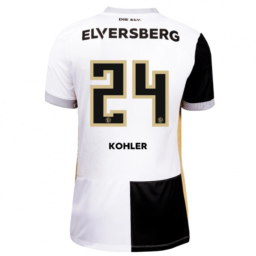 DanxenメンズLukas Kohler#24ブラック ホワイト ブラウンホームシャツ2026/27ジャージーユニフォーム
