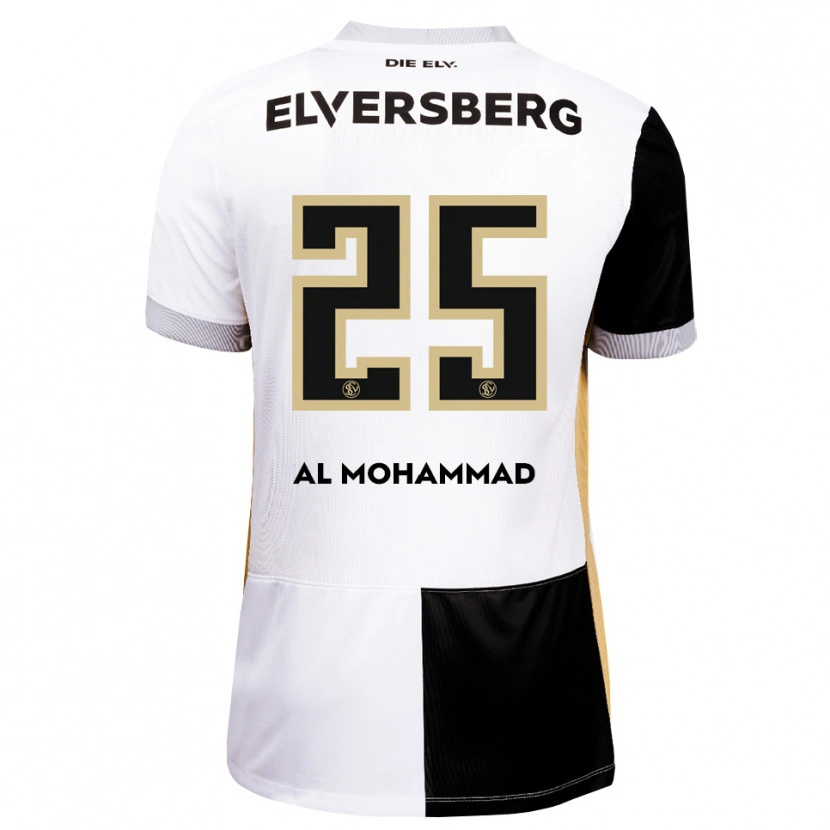 DanxenメンズLoay Al Mohammad#25ブラック ホワイト ブラウンホームシャツ2026/27ジャージーユニフォーム