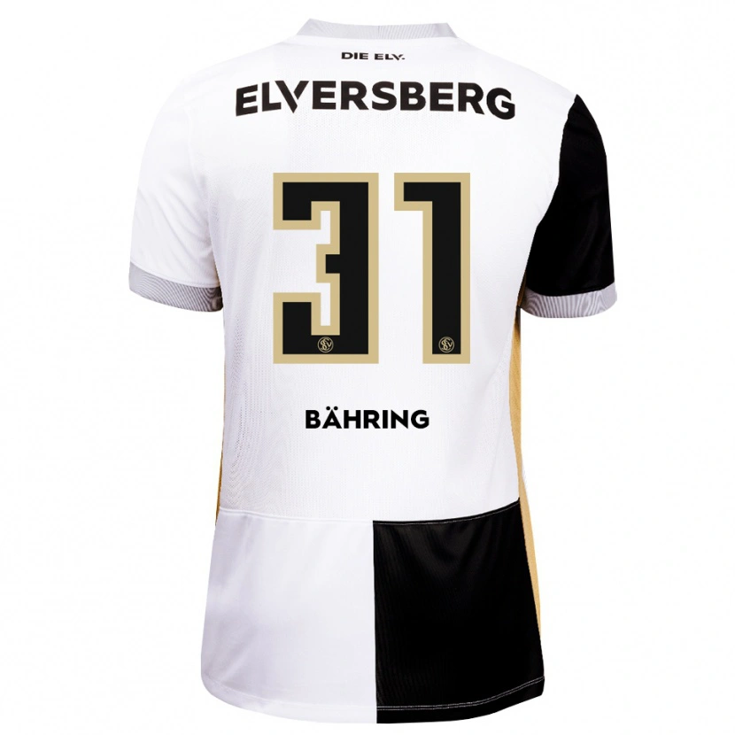 DanxenメンズFynn Bähring#31ブラック ホワイト ブラウンホームシャツ2026/27ジャージーユニフォーム