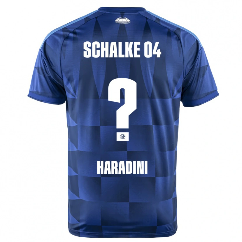 DanxenメンズHassan Haradini#0ダークブルー イエロー ホワイトホームシャツ2026/27ジャージーユニフォーム