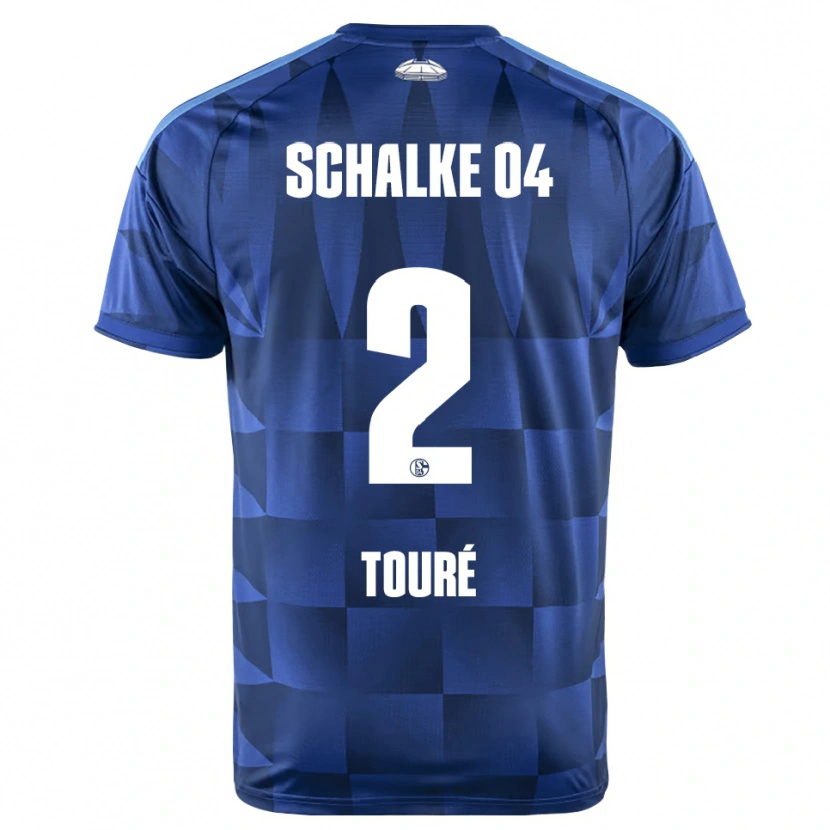 DanxenメンズTidiane Touré#2ダークブルー イエロー ホワイトホームシャツ2026/27ジャージーユニフォーム