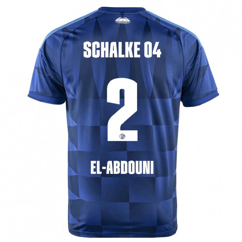 DanxenメンズAmir El-Abdouni#2ダークブルー イエロー ホワイトホームシャツ2026/27ジャージーユニフォーム