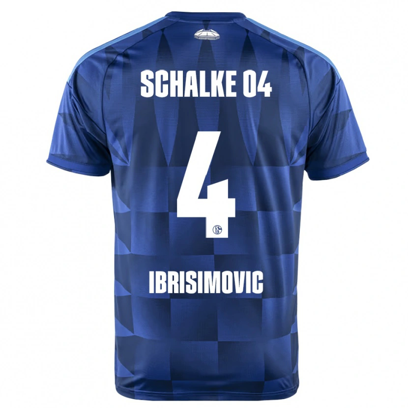 DanxenメンズAmar Ibrisimovic#4ダークブルー イエロー ホワイトホームシャツ2026/27ジャージーユニフォーム
